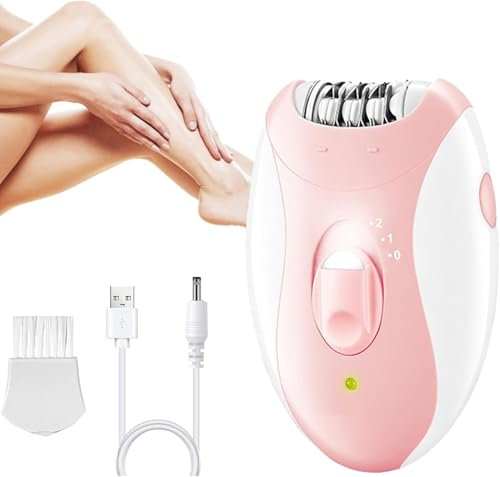 aichilra Epilator Damen, Epilierer Damen Gesicht mit LED-Licht, 2 Geschwindigkeitsstufen, Glattes Gleiten, Elektrischer Haarentferner für Frauen, Gesicht, Beine, Bikinizone, Arme, Beine