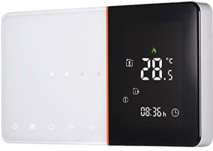 YIWEOG Termostato Termostato programmabile 95-240 V 5 + 1 + 1 LCD touchscreen a sei periodi con retroilluminazione Regolatore di temperatura del riscaldamento dell'acqua 5A