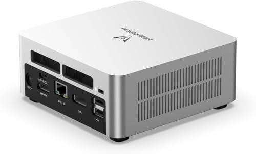 MINISFORUM Mini PC i5 UN1250 Intel Core i5-1250P 12C/16T,16 GB de RAM DDR4, SSD PCIe4.0 de 500 GB, HDMI 2.0/USB Tipo C/DisplayPort 1.4, LAN RJ45 de 2,5 G, Mini PC empresariales Auto Power On