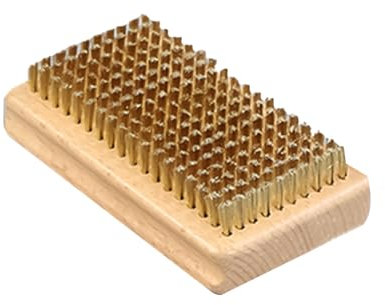 JUFYVO Brass Brush Ski Waxing Brush Wood Handle Snowboard Cleaning Brush Snowboard Maintenance Tool for Skis