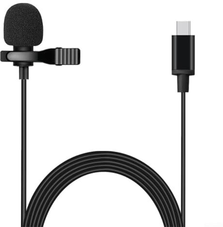 Micros pour téléphone portable type C Lavalier Mini micro directionnel avec cordon de 1,5 m pour une intégration sans couture pour smartphone