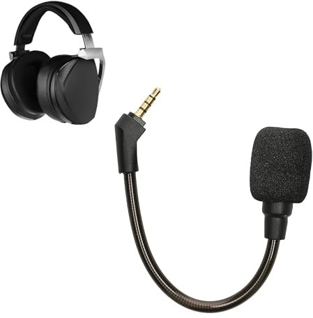 kwmobile Microfono Ricambio Cuffie Gaming Compatibile con ASUS ROG Theta 7.1 Cuffie - Jack 3,5mm - Cavo 10 cm - nero