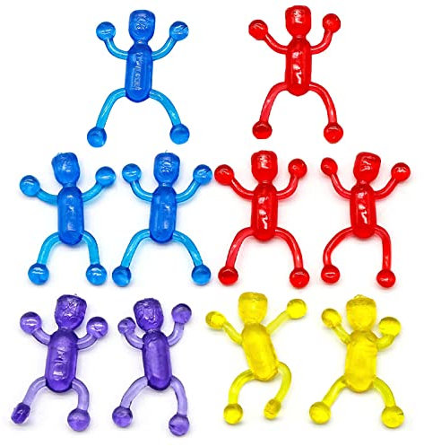 Lerpwige 10 pièces Fenêtres Crawler Hommes Fête Préférée Grimpeur Mural Adhésif pour Jouets Créatifs Tendants Nouveauté Extensible Jouet Collant Fête FA