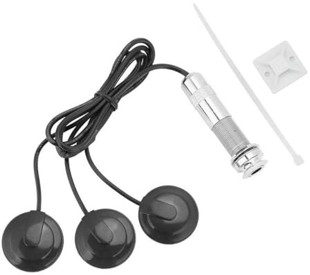Nicear Guitar Pickups Acoustic Electric Instrument Piezo 3 in 1 Microphone Contact for Acoustic Guitar Ukulele Mandolin