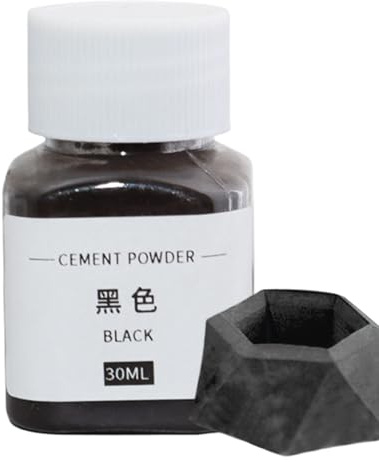 Zement-Pigment-Pulver, schwarz, rot, blau, grün, Eisenoxid-Farbstoff für Beton, Mörtel, Gips, Ton und Farbe, 30 ml, künstlerisches Farbmittel für Heimwerker und Bauen
