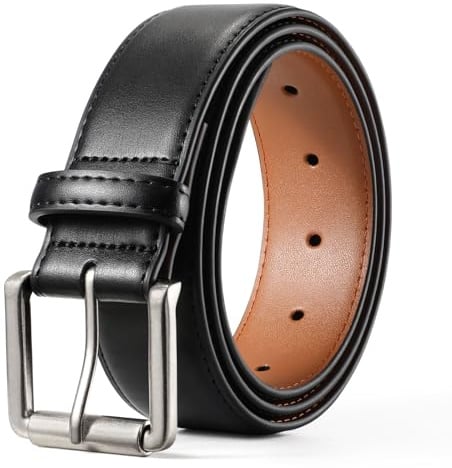BELTROAD Ledergürtel Herren, Gürtel für Arbeitshose Jeans Schwarz Braun