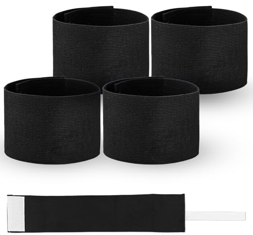 RAHHLIZS 4 Stück Armbinde Kapitänsbinde Armbinde Oberarm Fußball Armband