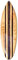 Seestern Sportswear Deko Holz Surfboard 50 cm lang Airbrush Design Surfing Surfen Wellenreiten Surf /1654