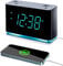 Emerson SmartSet ER100301 - Radio Despertador con Altavoz Bluetooth, estación de Carga, Cargador de teléfono con Puerto USB para iPhone/iPad/iPod/Android y tabletas