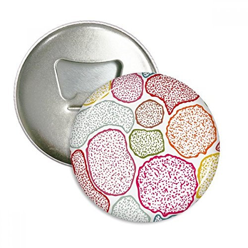DIYthinker Bunte Mikroskop Zellen Struktur Biological Runde Flaschenöffner Kühlschrank Magnet Pins Abzeichen-Knopf-Geschenk 3pcs Silber