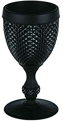 Vista Alegre Bicos Frosted Black Goblet