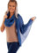 DOLCE ABBRACCIO by RiemTEX ® Schal Damen PRIMA DONNA Stola Tuch aus Wildseide in dunklem Blau Tücher in 31 Unifarben Halstücher Seidentuch Schals Damen Halstuch Seidenschal (Dunkelblau)
