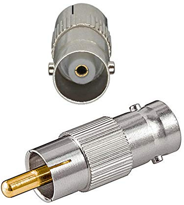 Aukson H08 RCA Stecker auf BNC Buchse Koaxial Kabel Adapter – AV Verbinder für TV, CCTV Überwachungskameras und Sicherheitssysteme