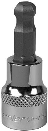 Sealey SBBH006 8mm 3/8Sq Drive Ball-End Hex Socket Bit