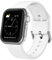 Adepoy Kompatibel mit Apple Watch Armband 41mm 40mm 38mm, Silikon Sport Ersatz Band mit Edelstahl Verschluss für iWatch Series SE 7 6 5 4 3 2 1 Damen Herren, Weiß