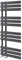 Regal Bathroom Heated Towel Warmer Rail Vertical Radiator 1130 x 500- Anthracite