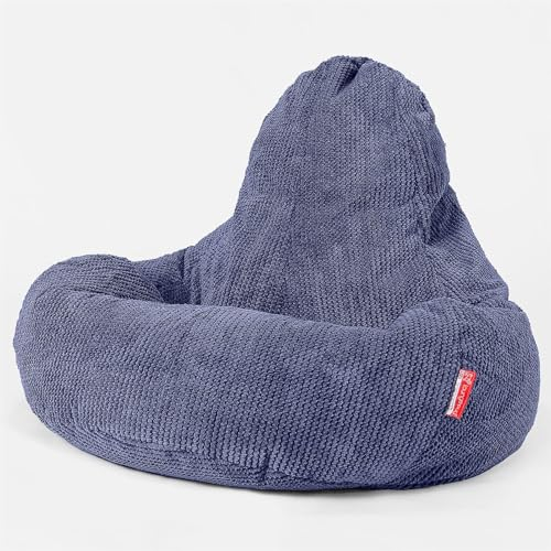 Lounge Pug - Gaming Sitzsack Sessel - Pom-Pom Lila - Ultra LUX - Sitzsack Sessel