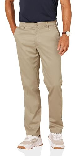 Amazon Essentials Pantalon de Golf Stretch Coupe Droite Homme, Brun Kaki, 31W / 30L
