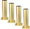 Qrity 4 Pezzi Gambe per Mobili Piedini per Mobili in Lega di Alluminio Piedini per Cucina Piedini per Divani Gambe per Tavoli in Metallo 250mm, Oro