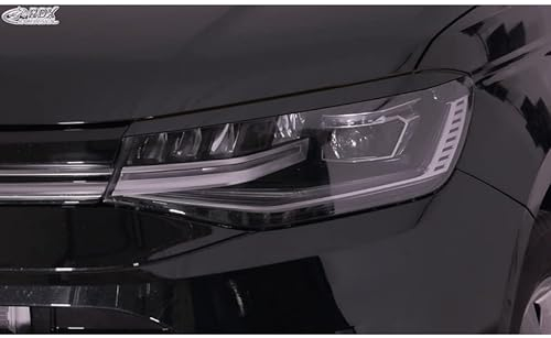 RDX Racedesign Scheinwerferblenden kompatibel mit Volkswagen Caddy V 2020- (ABS)
