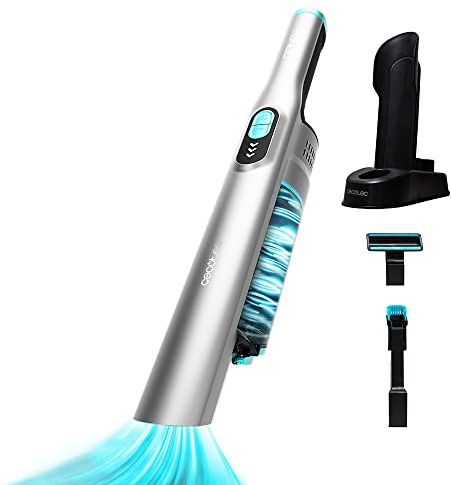 Cecotec Aspirador de Mano sin Cable Conga Rockstar Micro Essential. 90 W, Digital, 13 kPa, Autonomía de hasta 40 min, 2 Modos, Accesorio 2en1, Accesorio de Tapicerías y Base de Autocargado