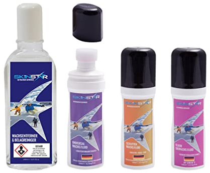 SkinStar flüssig Wachs & Wachsentferner Set Univeral Fluor Schlitten Wax