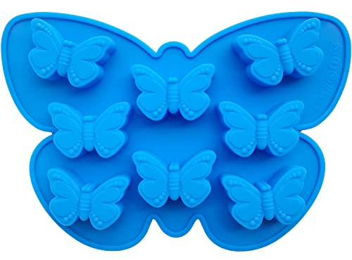 ScivoKaval Butterfly Mold Silicone Cake Mold Butterfly Shape Ice Cube Tray Non Stick for Chocolate Candy Baking Soap Pudding Jello 1 Pcs Random Color