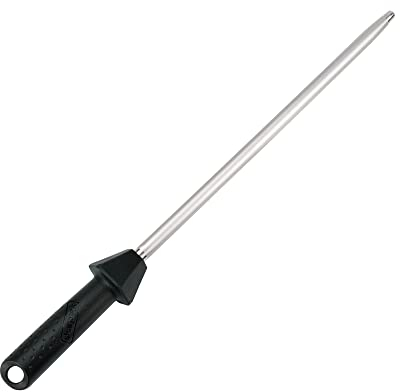 Sharpeak (a Brand of SHARPAL) 110R Total 45 cm/Rod 30 cm Monocrystalline Diamond Sharpening Steel Rod with Built-in Angle Guides, Kitchen Knives Honer, Diamond Knife Steel, Diamond Knife Sharpener