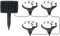 Bexdug Solar Pfotenabdruck,4 LEDs Pet Paw Print Outdoor-Solarleuchten für den Garten - Weiße LED-Lichtperlen, IP65 wasserdichte Solarleuchten für Gehwege im Gartenhof