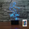 SUPERRUIDALONG 3D-Lampe, Skateboarden, Nachtlicht, Fernbedienung, Power-Touch-Tisch, Schreibtisch, optische Illusion, Lampen, 16 Farbwechsel, Heimdekoration, Weihnachten, Geburtstagsgeschenk