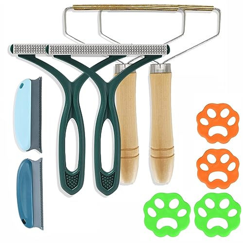 Tragbarer Fusselentferner, 10 Stück Fusselroller für Haustierhaare, Kaschmirkamm,Portable Fuzz Shaver für Weitere Stoffe, Kleidung, Matratzen und Tierhaare zu entfernen (10 Stück)