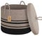 HONCESTA Extra Large Woven Storage Basket with Lid, 20 X 15 Wicker Blanket Bin, Tall Rope Toy Basket with Cover, Baby Laundry Hamper