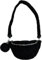 J26 XL Teddyfell Gürteltasche Crossbody Bauchtasche Umhängetasche Kuschelisch Gurt (Schwarz)
