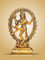 Smizzy Shivratri Decoration Metal Plated Lord Shiva Dancing Natraj Statue Murti | Handcrafted Showpiece for Home Decor & Pooja Room | Elegant Sculpture for Spiritual ambiance | (7 Inches, Golden)