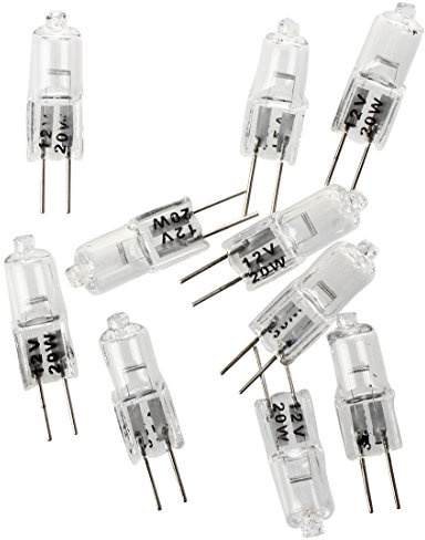 Fegtrty 10 x G4 12V 20W Halogen Kapsel Lampen Gluehlampen
