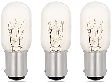 SCNNC Nähmaschinenlampe B15 Bajonett T22 Dimmbar, AC220-240V Leuchtmittel Nähmaschine Nähmaschinenaufsätze 150LM, B15d Nähmaschinen Lampe für Nähmaschine, 3 Stück