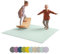 Ehrenkind® Made in Germany Anti-Rutsch Krabbelmatte Oeko-Tex Matten | Spielmatte Baby | 240x180 cm | Salbei