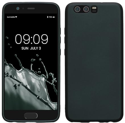 kwmobile Case kompatibel mit Huawei P10 Hülle - Schutzhülle aus Silikon metallisch schimmernd - Handyhülle Metallic Petrol