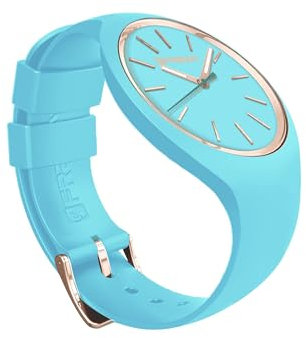 FREDDY - Orologio Donna Cinturino Silicone Azzurro E Dettagli Oro, Donna, Verde, Unica