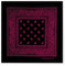 JOPHY & CO. Bandanas aus 100 % Baumwolle, Unisex, Paisleymuster, einfarbig, für Haar/Hals/Handgelenk/Kopf, COD.644, Schwarz Fuchsia Paisley, Regular