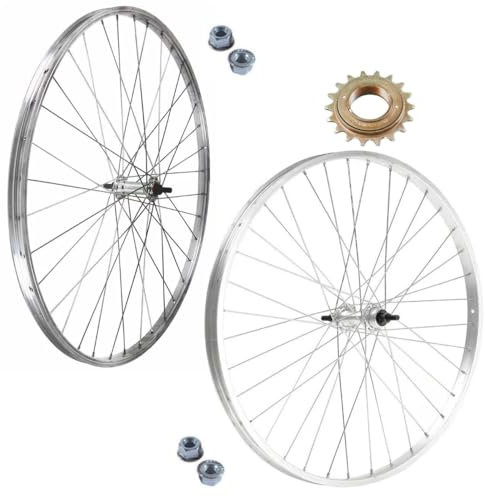 Rad-Paar Felge vorne und hinten, 1 V, 28 x 1,75 Zoll, 700 x 35 + Ritzel 18T, für Citybike, Holland, 28 Zoll