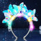 Zoestar Bandeau lumineux à LED en forme de papillon avec strass - Accessoire de cheveux de mariage pour femme