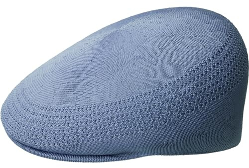 Kangol Tropic 507 Ventair Flatcap Schirmmütze Schiebermütze Sommercap Herren - mit Schirm Sommer Frühling-Sommer - XXL (62-63 cm) blau