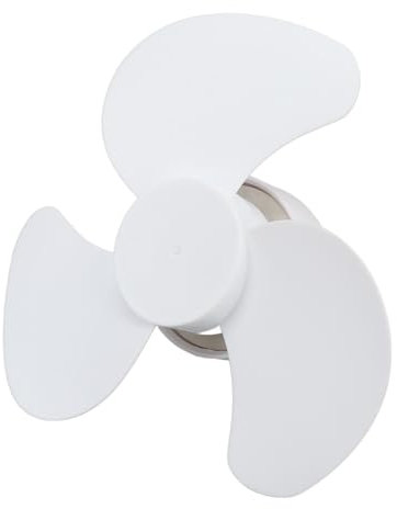 Ghzste Ventilatore da soffitto E26/E27, mini ventilatore da 6 pollici, con basso profilo, mini ventilatore, silenzioso, piccolo ventilatore avvitabile per camera da letto, soggiorno, cucina, ufficio