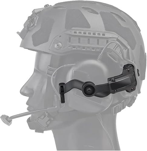 YBJMSFA Taktische Multi-Winkel Rotation Helm Rail Adapter,Taktische Kopfhörer Adapter,Für Ops Core Quick ACH Helm Arc Rail Adapte