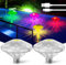 Illuminazione a LED per piscina galleggiante, 2 pezzi, multicolore, 8 modalità RGB, IP67, impermeabile, ricaricabile, per vasche idromassaggio, giardino, discoteca, stagno