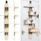 Door Hanging Cat Shelf, Over The Door Cat Perch & Climber, Multi Level Door Hanging Cats Shelf, Climber Tower for Indoor Cats