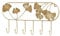 Porte Manteau Murale Crochet mural en forme de feuille de ginkgo, rangement mural for clés, cabine d'essayage, porte-manteau, crochet artistique en fer forgé, décoration d'entrée, porche Patères Porte