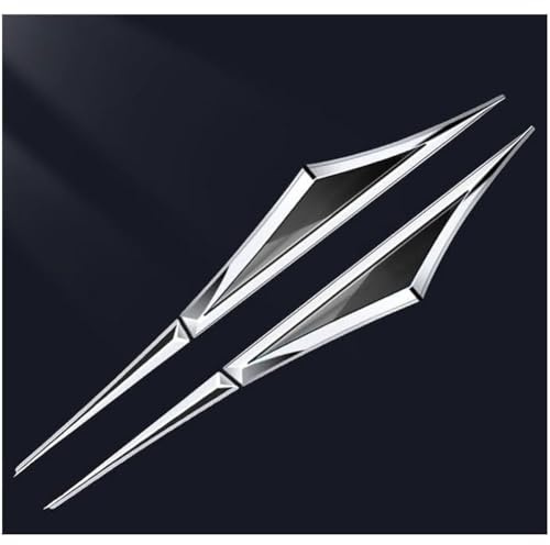 LIMIMIKAIXIN 2 Stück Auto Emblem Aufkleber für VW Golf 8 Mk8 GTE GTD R 333 R Line 2022 2023, 3D Abzeichen Autoaufkleber Badge Selbstklebende Wasserdicht Außendekoration Zubehör,B/Silver~Black