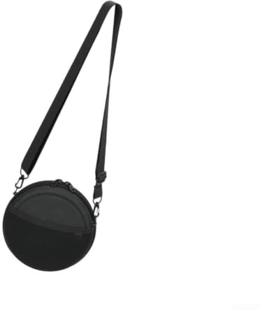 MoSundi CD Player Case EVA Protective Box with Crossbody Strap - Dust for Proof Organizer for Walkman & Game Discs Black 16.8cm